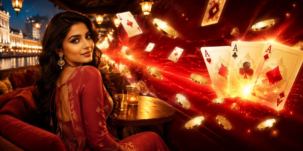 Teen Patti game in action showing players from Delhi playing cards